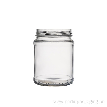 Flint Glass Round Panelled Jar